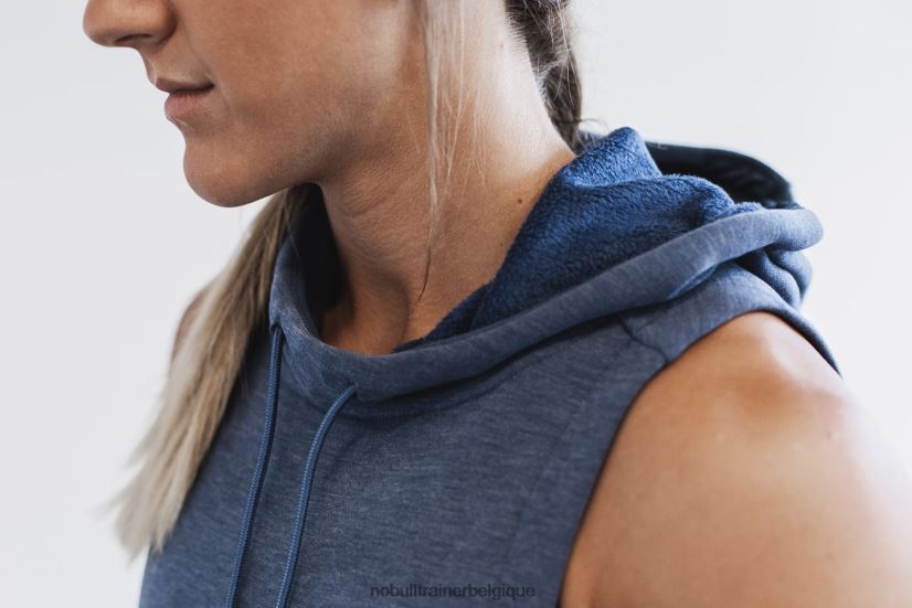 NOBULL sweat à capuche sans manches en micropeluche pour femme profond88R8PT2776