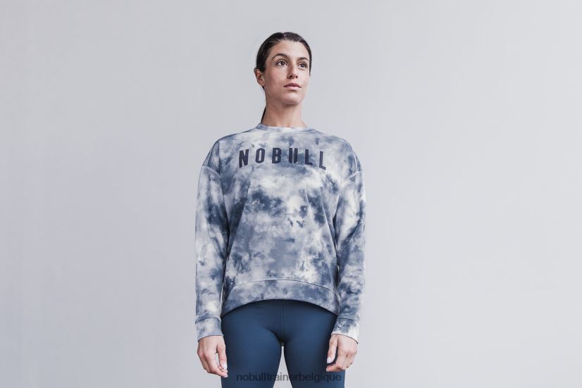 NOBULL sweat-shirt ras du cou pour femme (tie-dye) blanc88R8PT2098