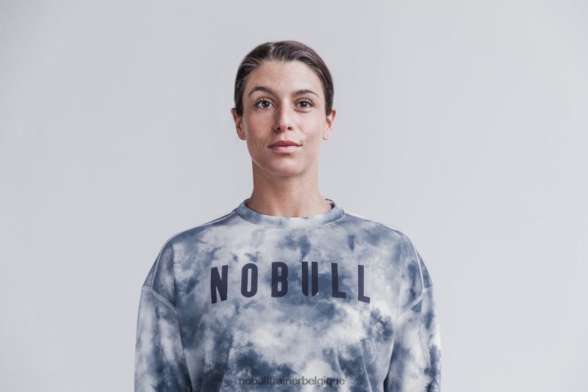 NOBULL sweat-shirt ras du cou pour femme (tie-dye) blanc88R8PT2098