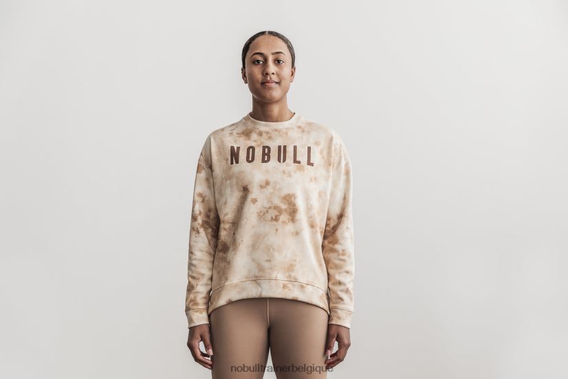 NOBULL sweat-shirt ras du cou pour femme (tie-dye) ivoire88R8PT2100