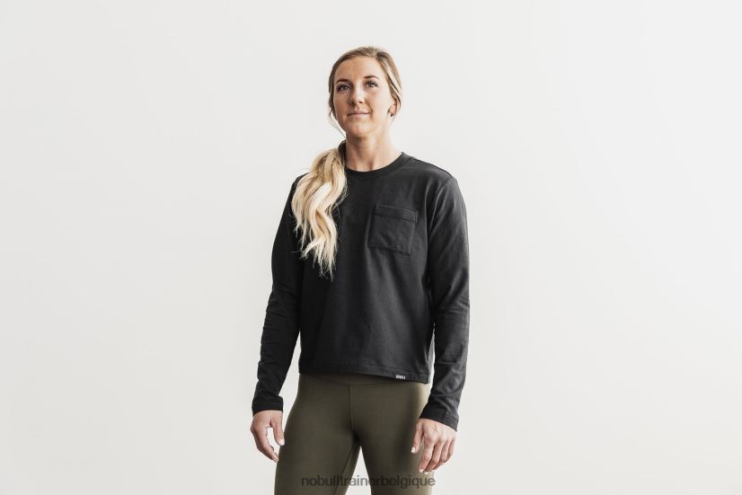 NOBULL t-shirt boxy à manches longues et à poche pour femmes88R8PT2553