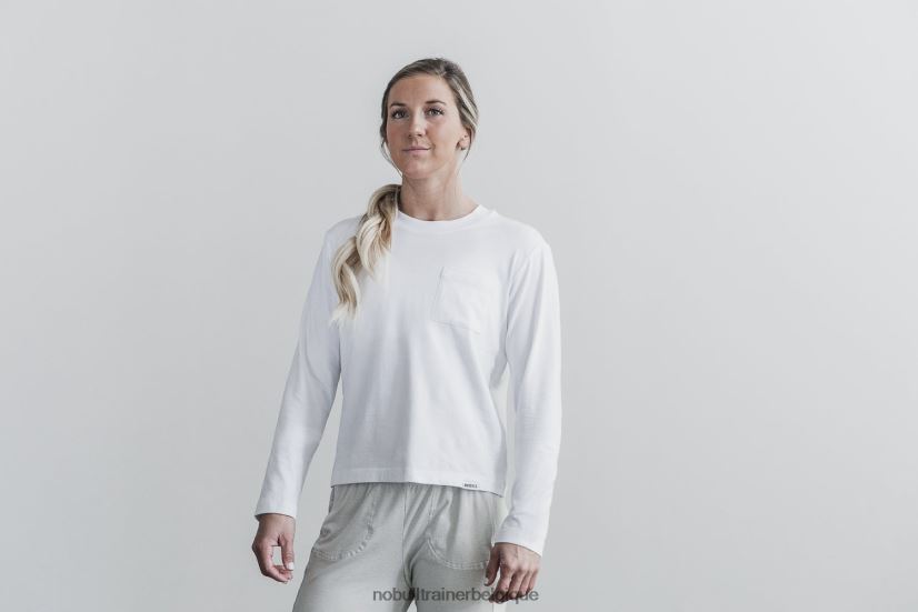 NOBULL t-shirt boxy à manches longues et à poche pour femmes88R8PT2556