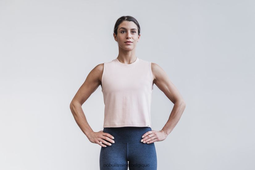 NOBULL t-shirt court sans manches épais pour femmes poussiéreux88R8PT2460