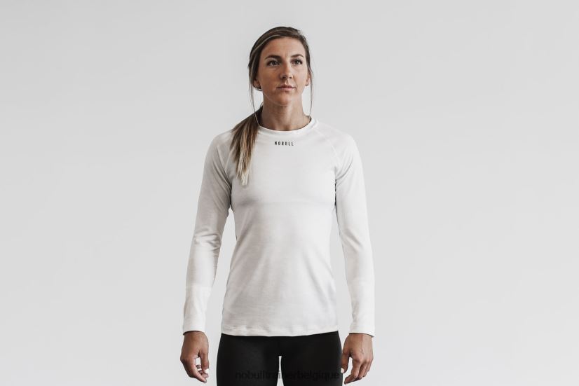 NOBULL t-shirt léger texturé à manches longues pour femmes (camo) blanc88R8PT2626