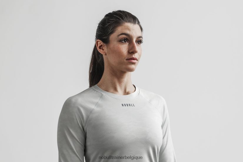 NOBULL t-shirt léger texturé à manches longues pour femmes (camo) frost88R8PT2625