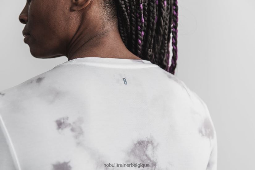 NOBULL tee-shirt manches longues femme (dip-dye) blanc & nuage88R8PT2656