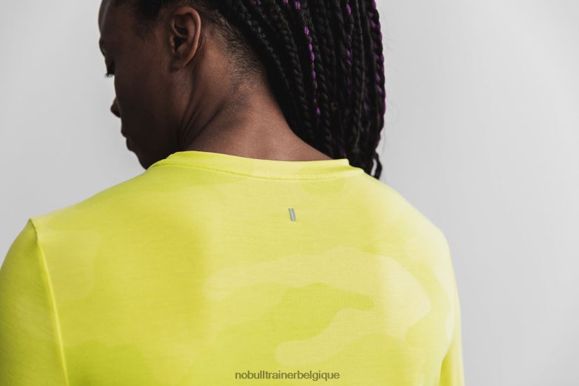 NOBULL tee-shirt à manches longues pour femmes (camouflage néon) jaune88R8PT2579