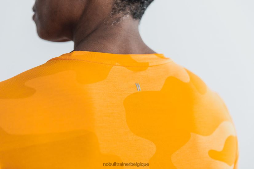 NOBULL tee-shirt à manches longues pour femmes (camouflage néon) orange88R8PT2582