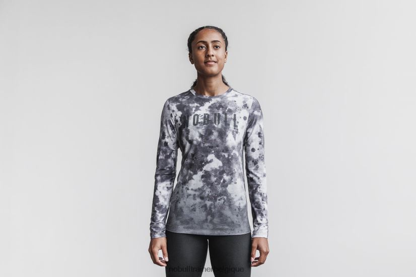 NOBULL tee-shirt à manches longues pour femmes (dip-dye) blanc et noir88R8PT2657 - Cliquez sur l'image pour la fermer