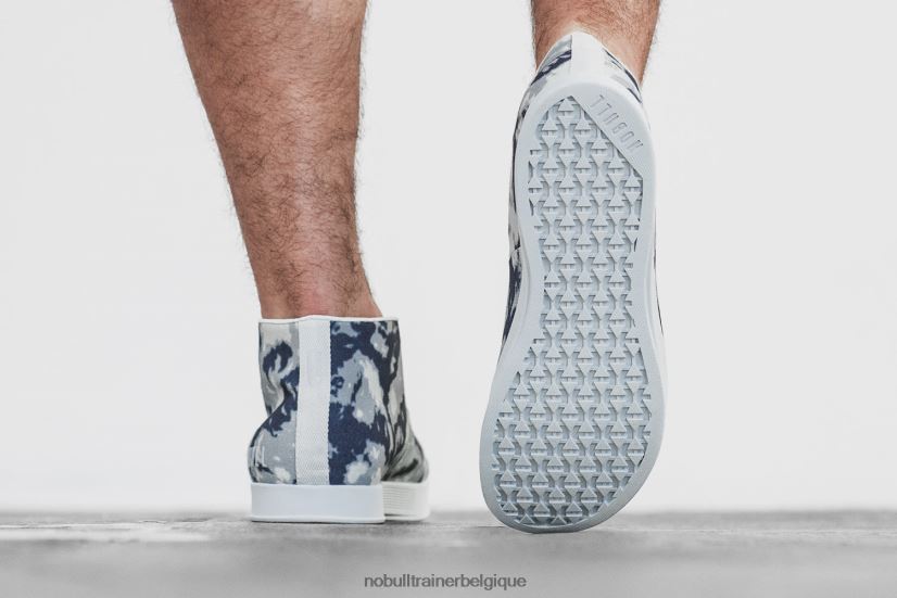 NOBULL basket mi-haute en toile pour hommes, encre88R8PT27