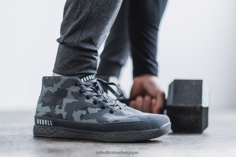 NOBULL basket mi-haute en toile pour hommes foncé88R8PT239