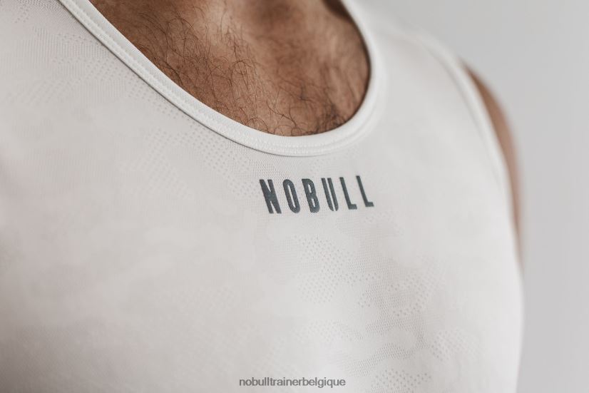 NOBULL débardeur léger texturé pour hommes (camo) blanc88R8PT922