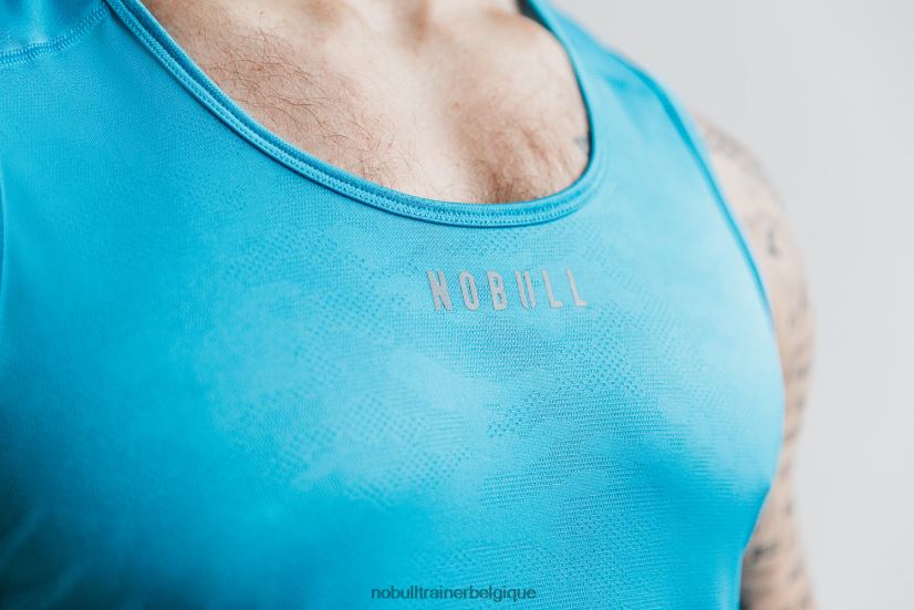 NOBULL débardeur léger texturé pour hommes (camouflage néon) bleu88R8PT975