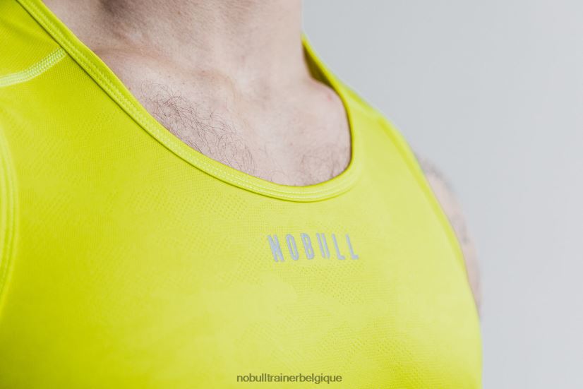 NOBULL débardeur léger texturé pour hommes (camouflage néon) jaune88R8PT977