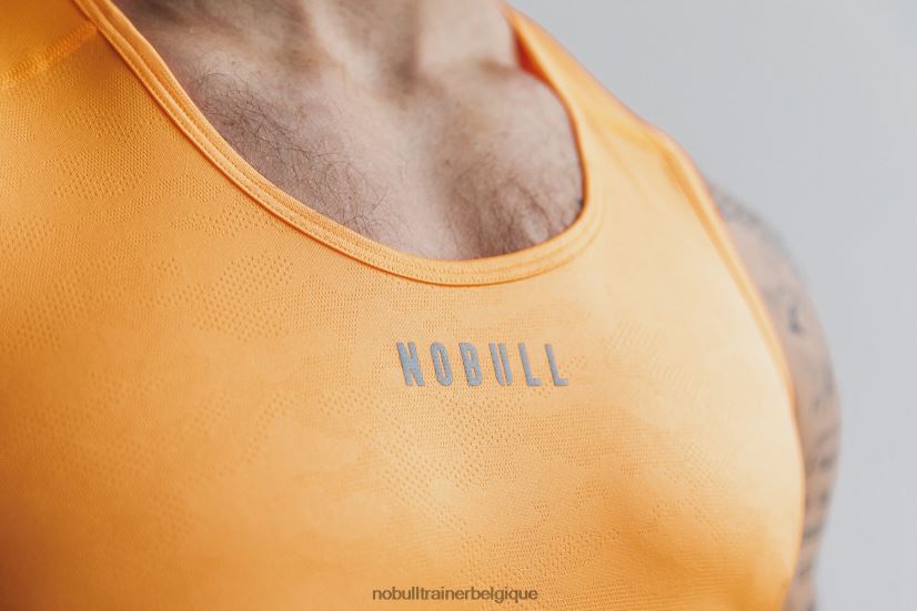 NOBULL débardeur léger texturé pour hommes (camouflage néon) orange88R8PT978