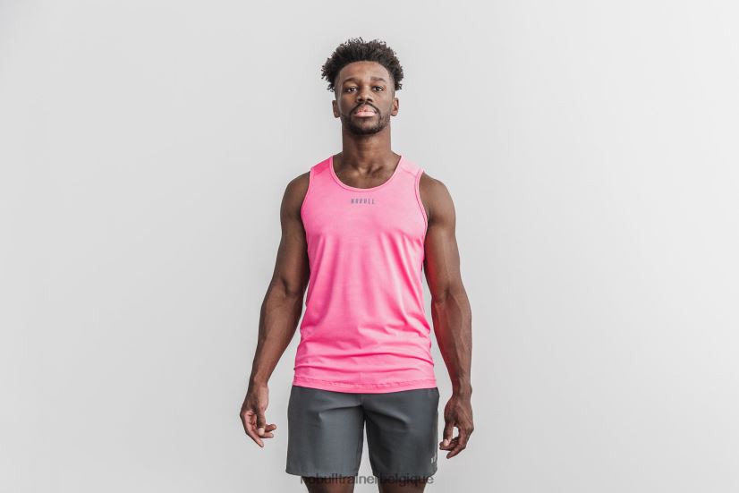 NOBULL débardeur léger texturé pour hommes (camouflage néon) rose88R8PT976