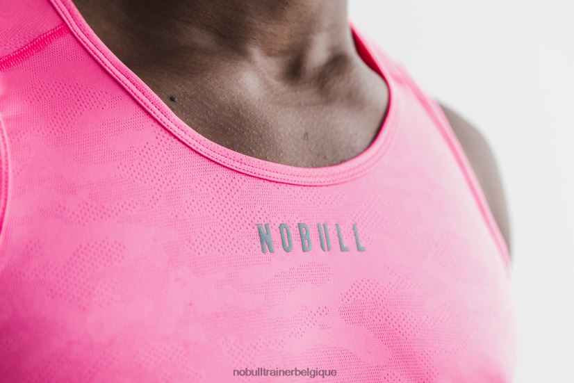 NOBULL débardeur léger texturé pour hommes (camouflage néon) rose88R8PT976
