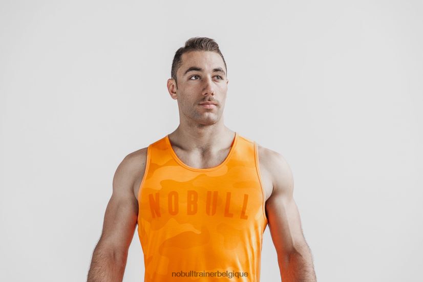 NOBULL débardeur pour hommes (camouflage néon) orange88R8PT1073