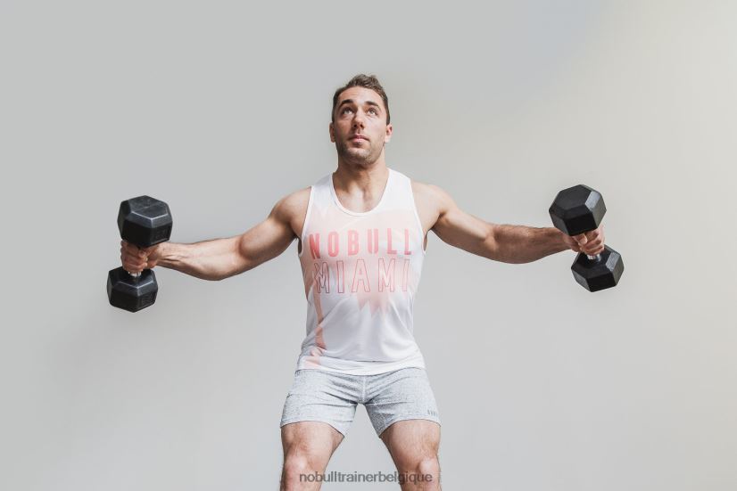 NOBULL débardeur pour hommes (miami palm) corail88R8PT1195