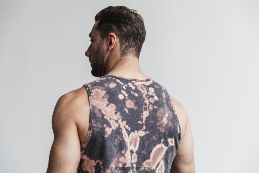 NOBULL débardeur pour hommes (tie-dye) beige et noir88R8PT821