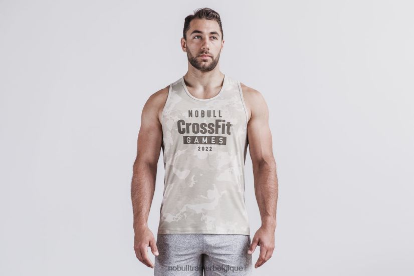 NOBULL jeux de crossfit pour hommes 2022 tank flocons d'avoine88R8PT704