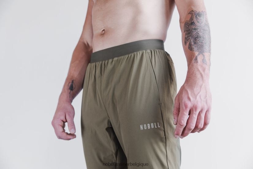 NOBULL pantalon de jogging tissé léger pour hommes army88R8PT748