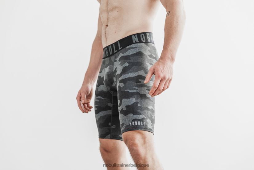 NOBULL short de compression pour hommes 9 (peluche chiné) carbone88R8PT638