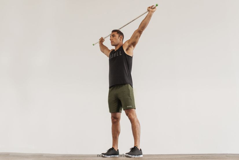 NOBULL short en maille légère pour homme 7 olive88R8PT656