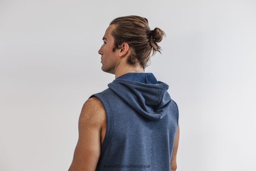 NOBULL sweat à capuche sans manches en micropeluche pour hommes profond88R8PT1197