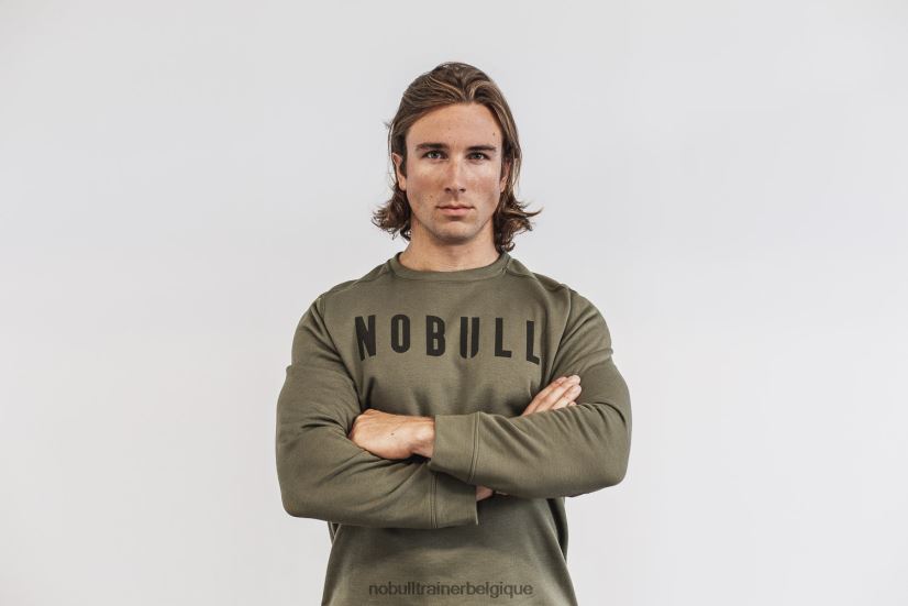 NOBULL sweat-shirt ras du cou pour hommes, armée88R8PT694