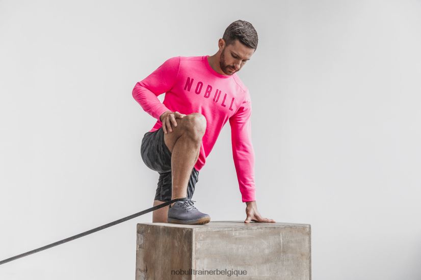 NOBULL sweat-shirt ras du cou pour hommes (néon) rose88R8PT1001