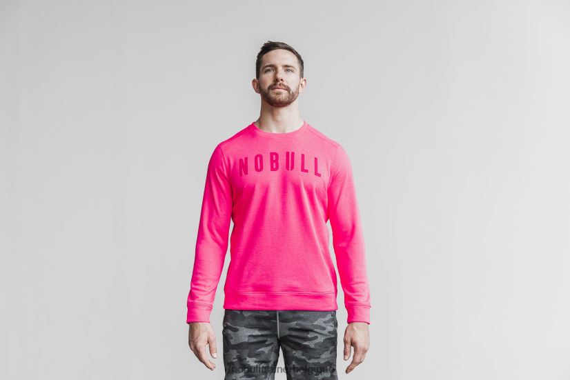 NOBULL sweat-shirt ras du cou pour hommes (néon) rose88R8PT1001