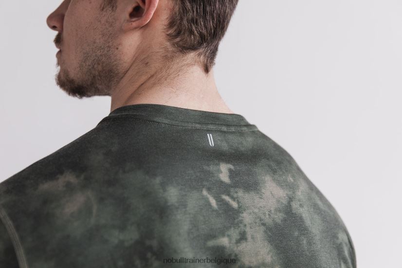 NOBULL sweat-shirt ras du cou pour hommes (tie-dye) army88R8PT809