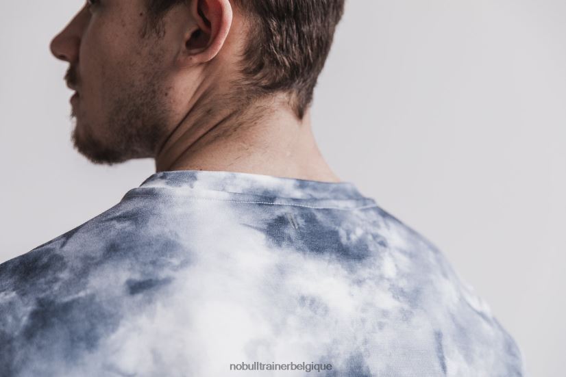 NOBULL sweat-shirt ras du cou pour hommes (tie-dye) blanc88R8PT808