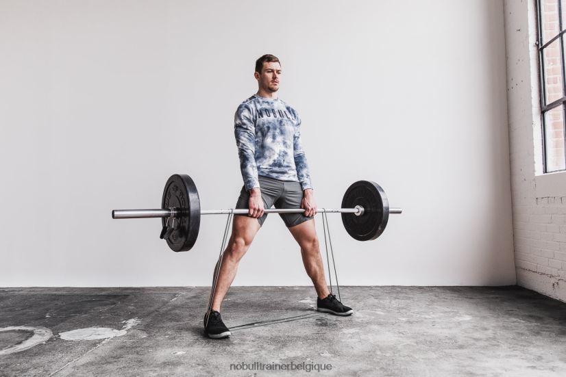 NOBULL sweat-shirt ras du cou pour hommes (tie-dye) blanc88R8PT808