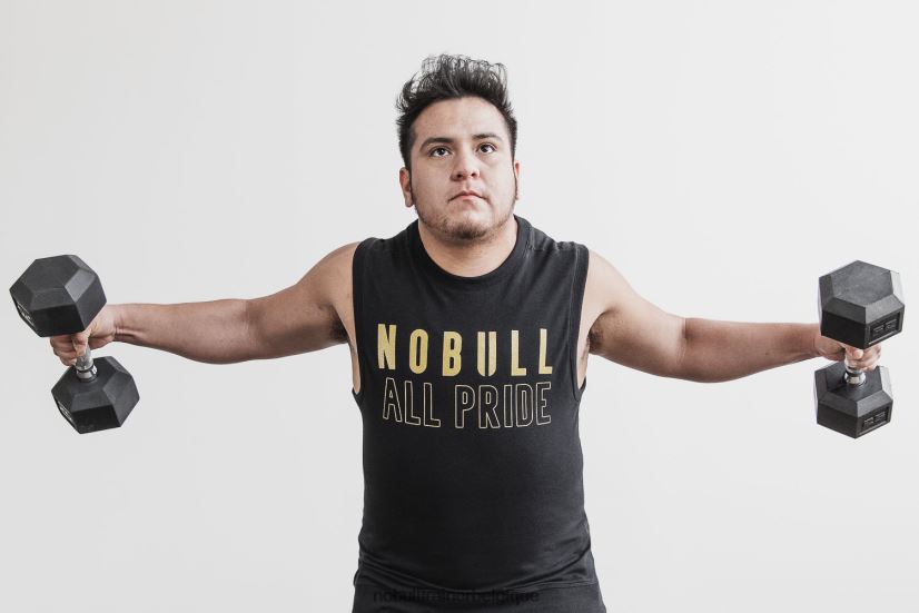 NOBULL sweat-shirt ras du cou sans manches (pride) noir88R8PT1166