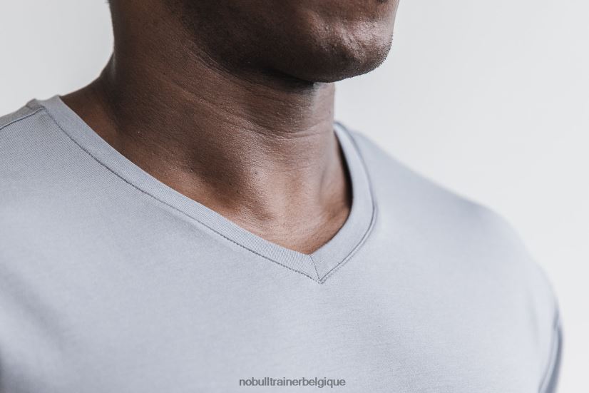 NOBULL t-shirt léger à col en V pour hommes foncé88R8PT932