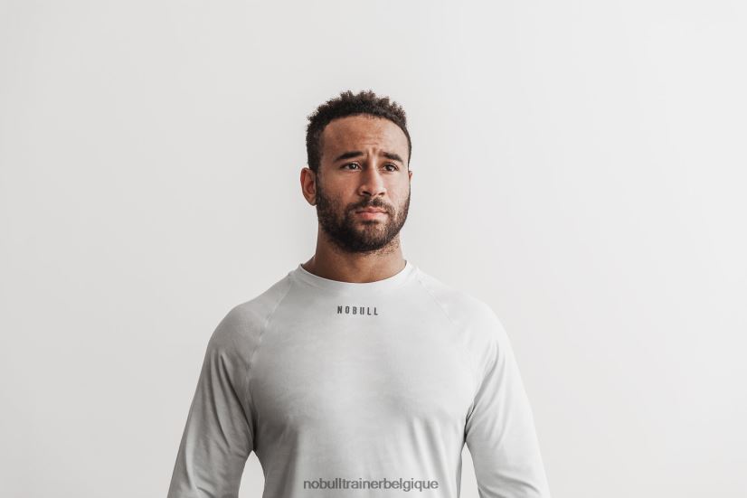 NOBULL t-shirt léger texturé à manches longues pour hommes (camo) frost88R8PT1135