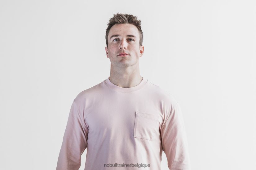 NOBULL t-shirt à poche à manches longues pour hommes, poussiéreux88R8PT1096