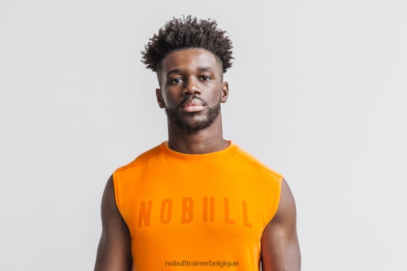 NOBULL t-shirt sans manches pour hommes (néon) orange88R8PT1065