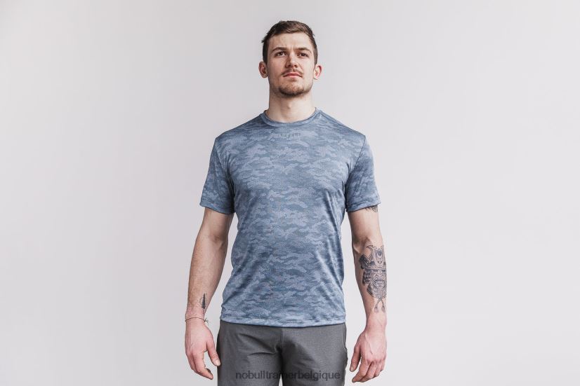 NOBULL t-shirt texturé léger pour hommes (camo) côtier88R8PT898