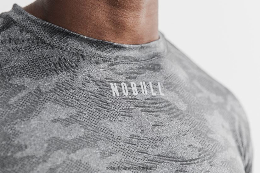 NOBULL t-shirt texturé léger pour hommes (camo) noir88R8PT901