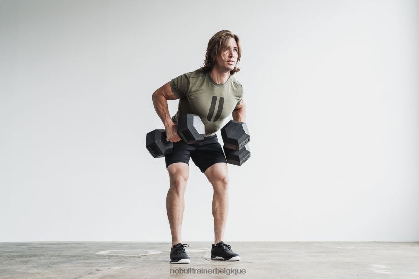 NOBULL tee-shirt cornes pour hommes armée88R8PT722
