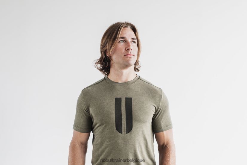NOBULL tee-shirt cornes pour hommes armée88R8PT722