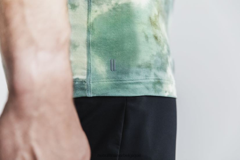 NOBULL tee-shirt homme (tie-dye) vanille & vert armée88R8PT788