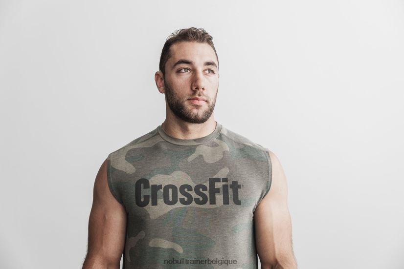NOBULL tee-shirt sans manches crossfit pour hommes (camo) army88R8PT1157