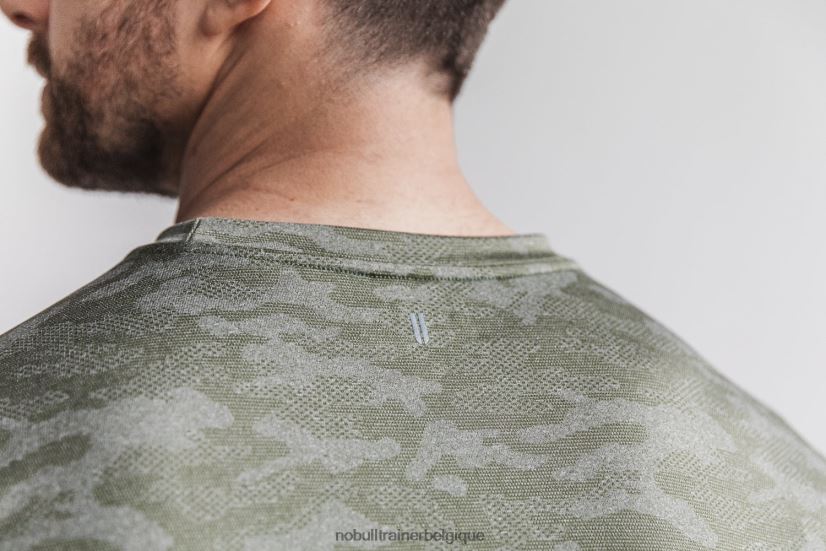 NOBULL tee-shirt texturé léger (camo) pour hommes army88R8PT904