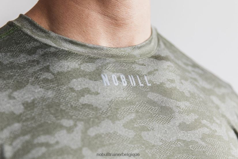 NOBULL tee-shirt texturé léger (camo) pour hommes army88R8PT904