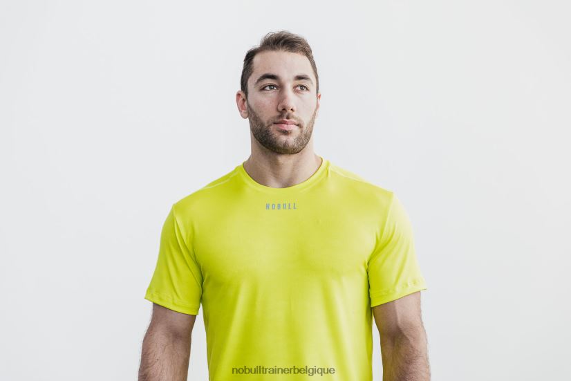 NOBULL tee-shirt texturé léger pour hommes (camouflage néon) jaune88R8PT1008