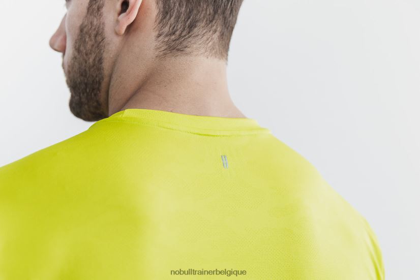 NOBULL tee-shirt texturé léger pour hommes (camouflage néon) jaune88R8PT1008